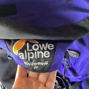LOWE ALPINE Netherworld 90 BLUE BLACK BACKPACK Hiking Outdoor Camping Load Out
